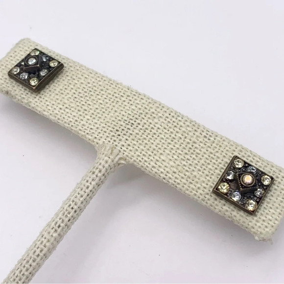 Sorrelli Crystal Square Stud Earrings - Picture 1 of 4